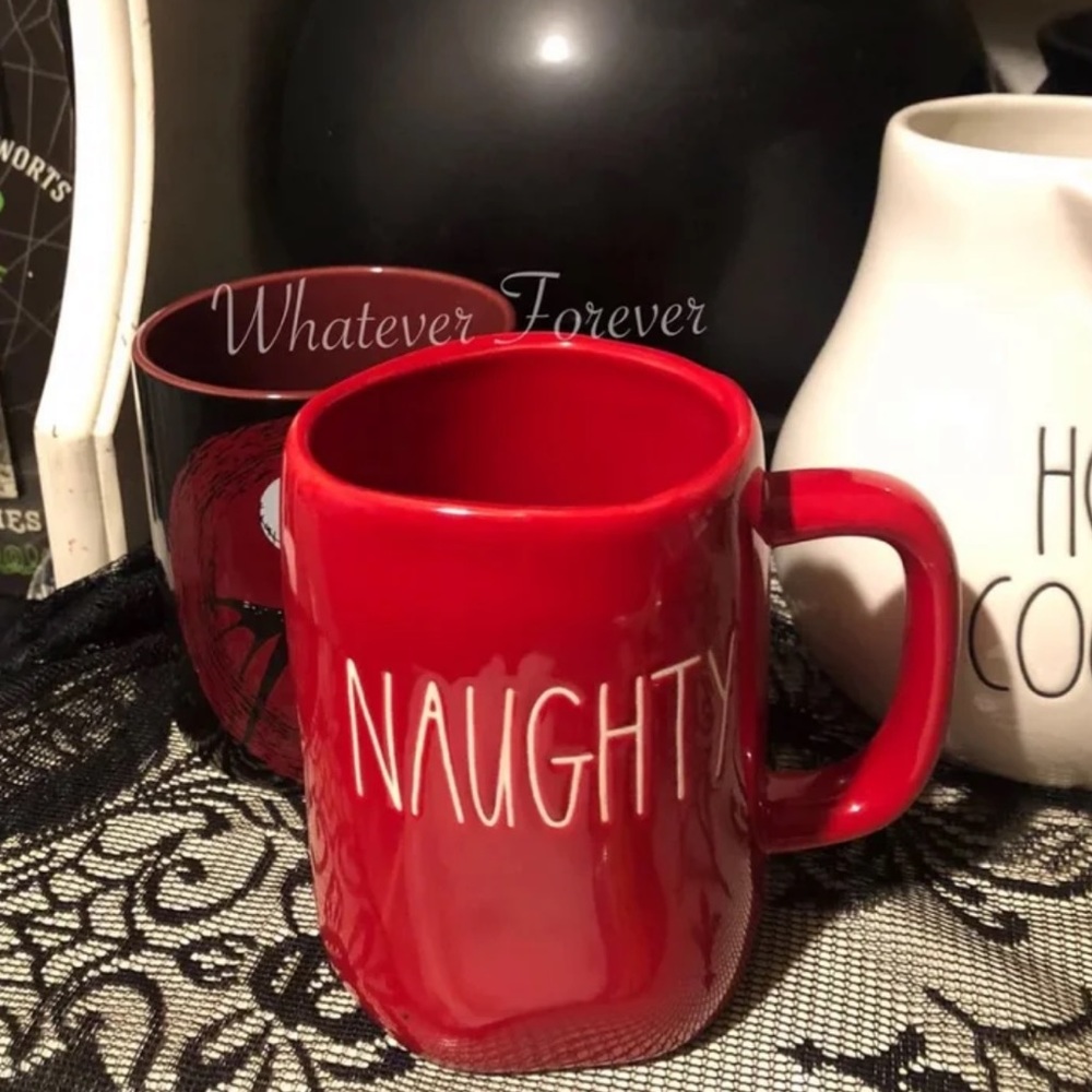 Rae Dunn Naughty and nice Christmas one mug double sided mug